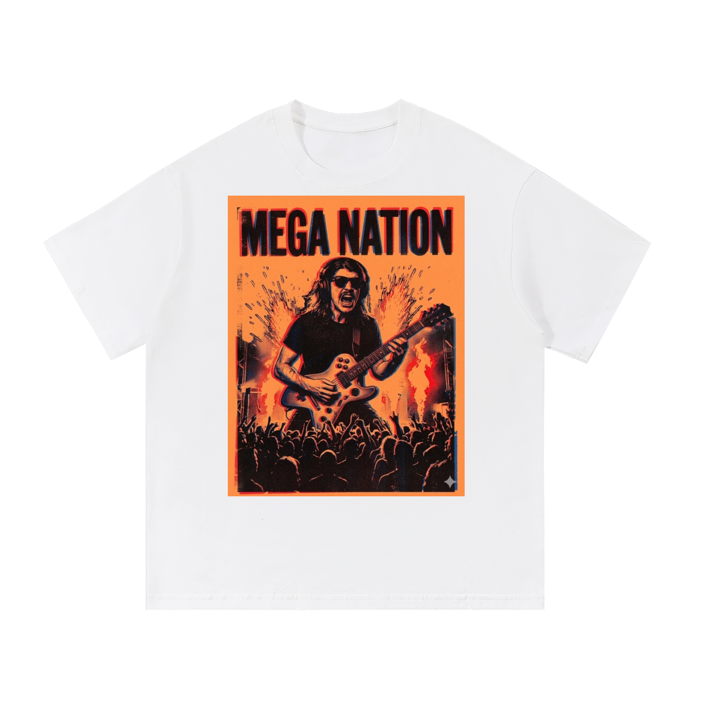 Mega Nation Gamer Guitar T-Shirt (4 colors)
