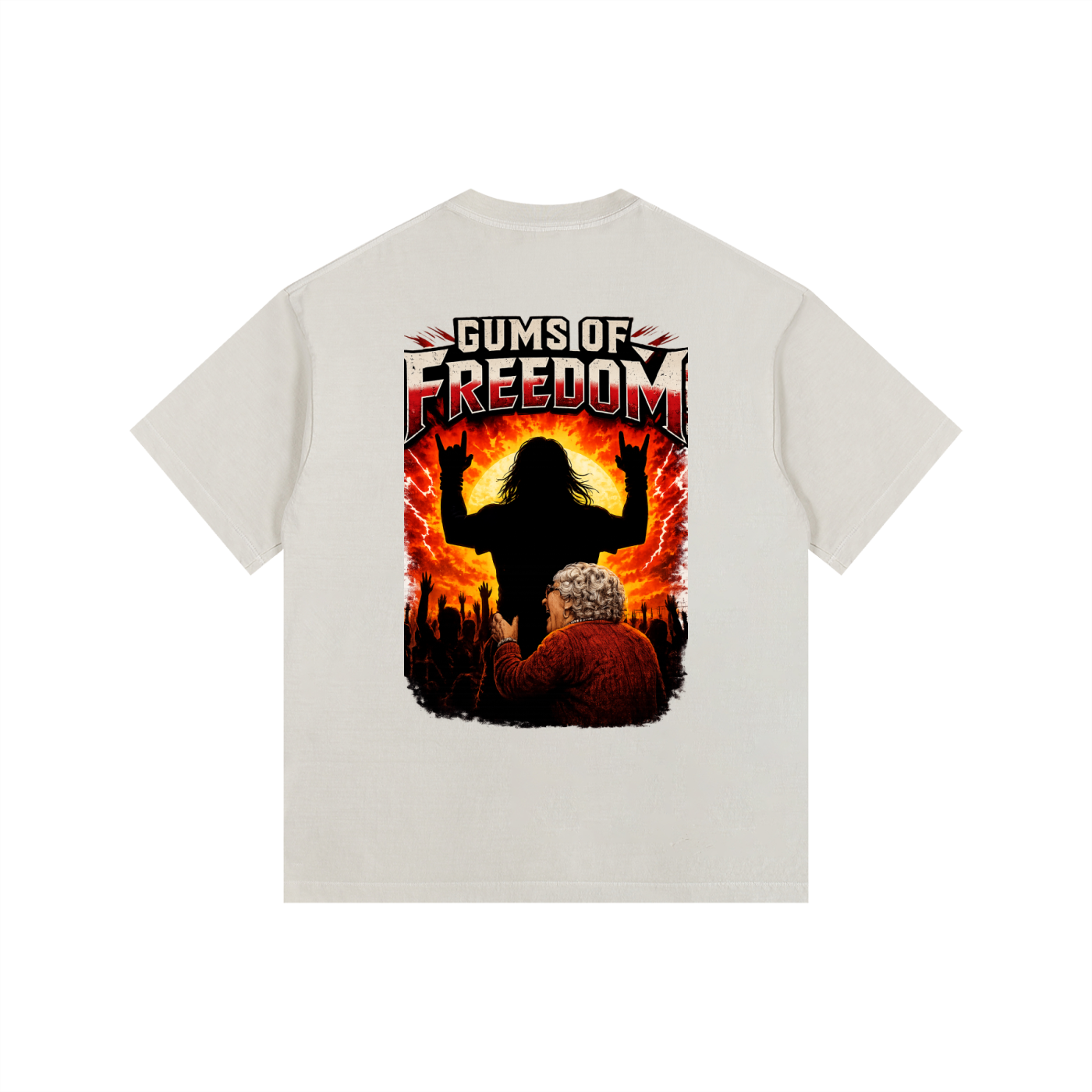 MNA Gums of Freedom v2 (Front and Back Logo) Oversized Cotton T-Shirt (6 colors)