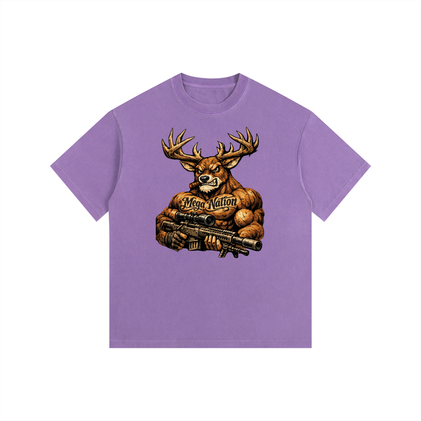 Mega Nation Bucky Oversized Cotton T-Shirt (11 colors)