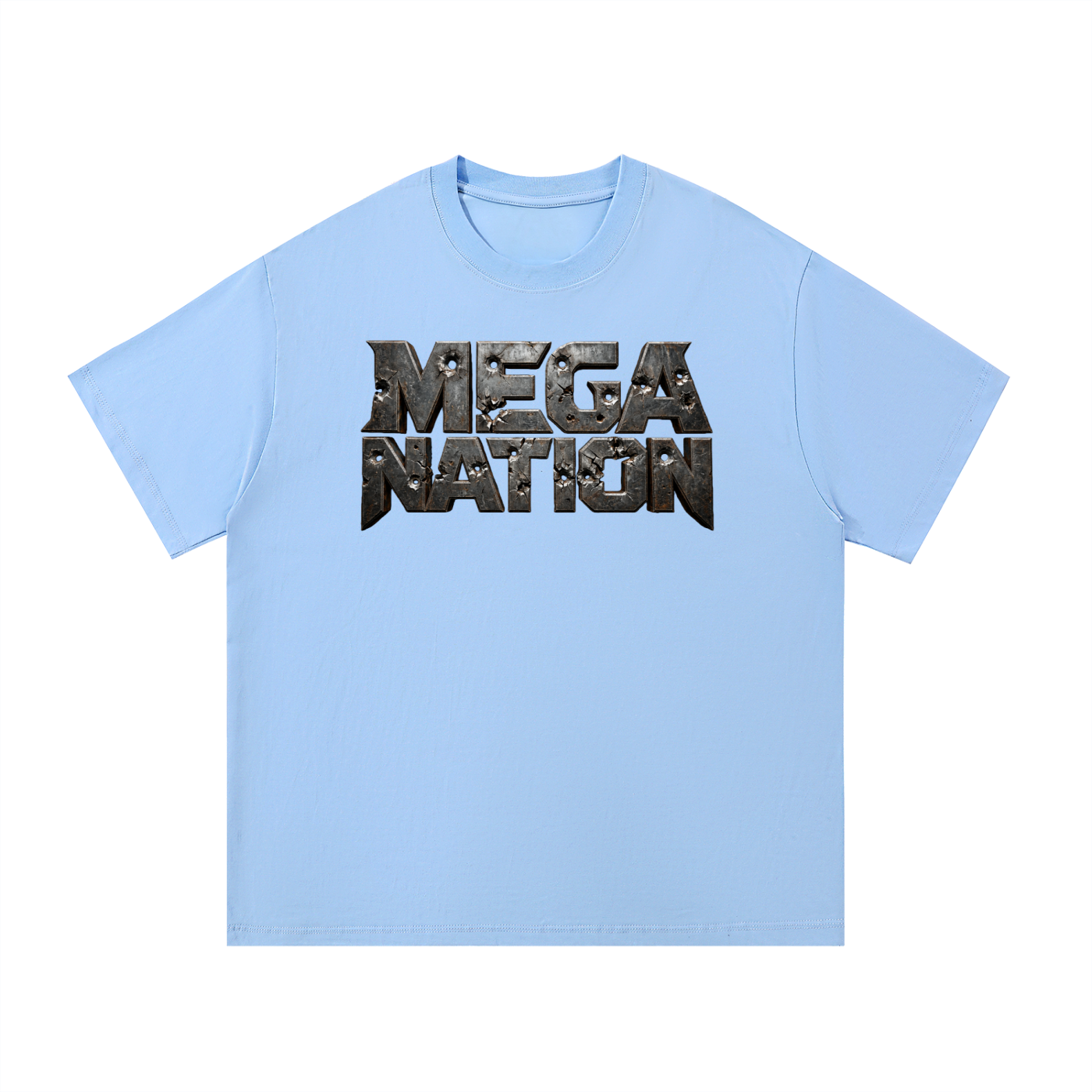 Mega Nation Damaged Plate T-Shirt (10 colors)