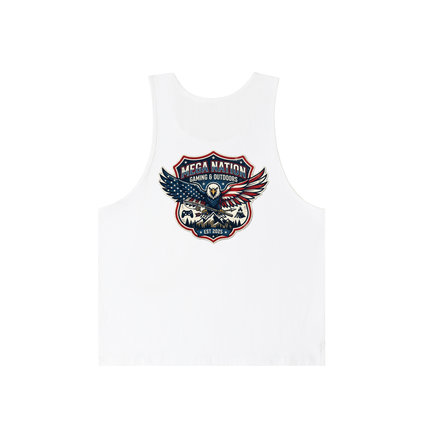 MNA Eagle Gaming & Outdoors (Front and Back Logo) Loose Fit Tank Top (2 colors)