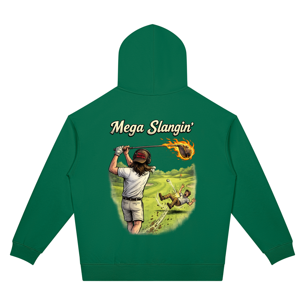 Mega Slangin' Golf Unisex Oversized Drop Shoulder Hoodie (7 colors)