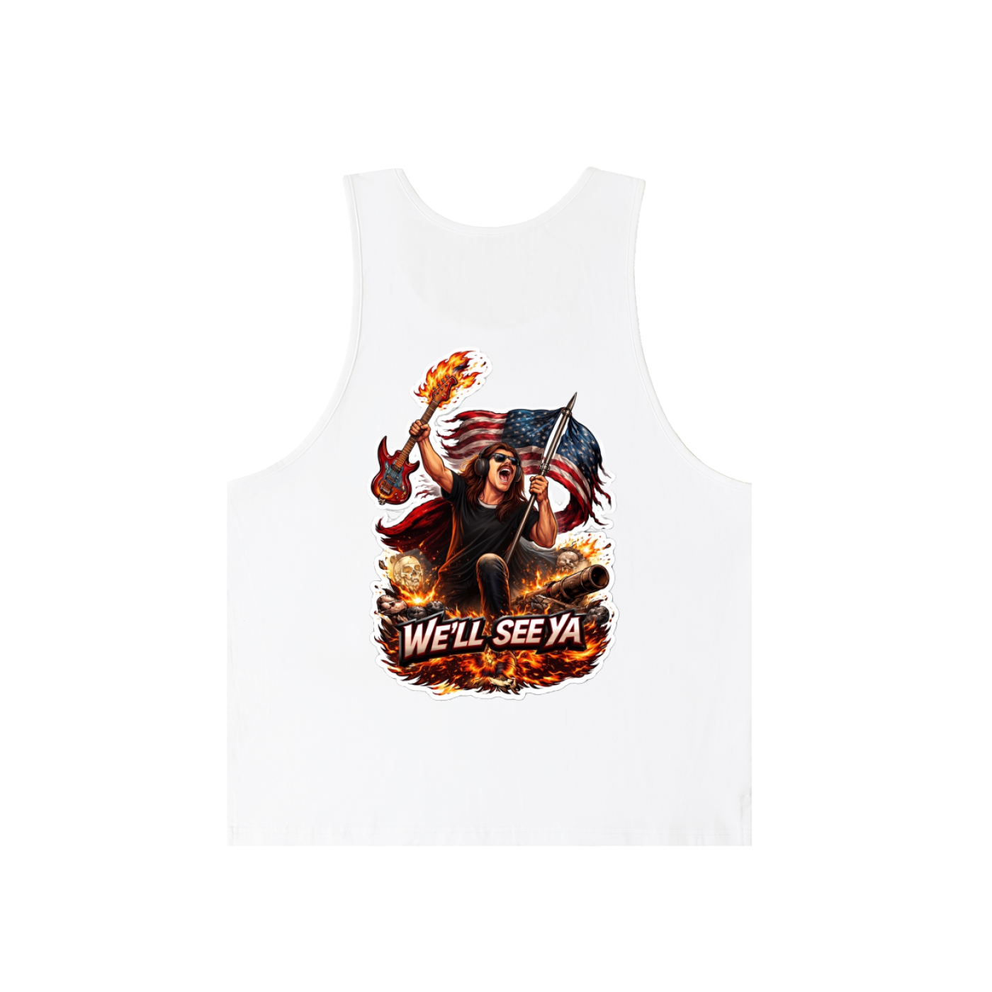 MNA We'll See Ya (Front and Back Logo) Loose Fit Tank Top (2 colors)