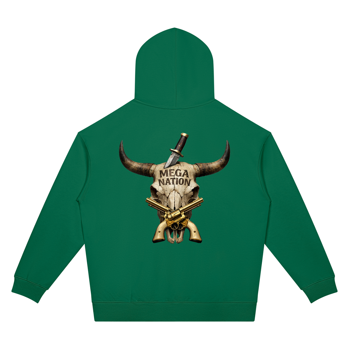 Mega Nation Longhorn Golden Revolvers Unisex Oversized Drop Shoulder Hoodie (7 colors)