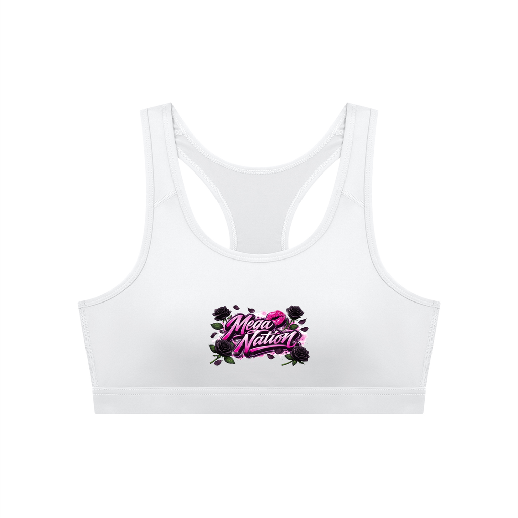 Mega Nation Women's Cropped Sports Bra (6 colors)