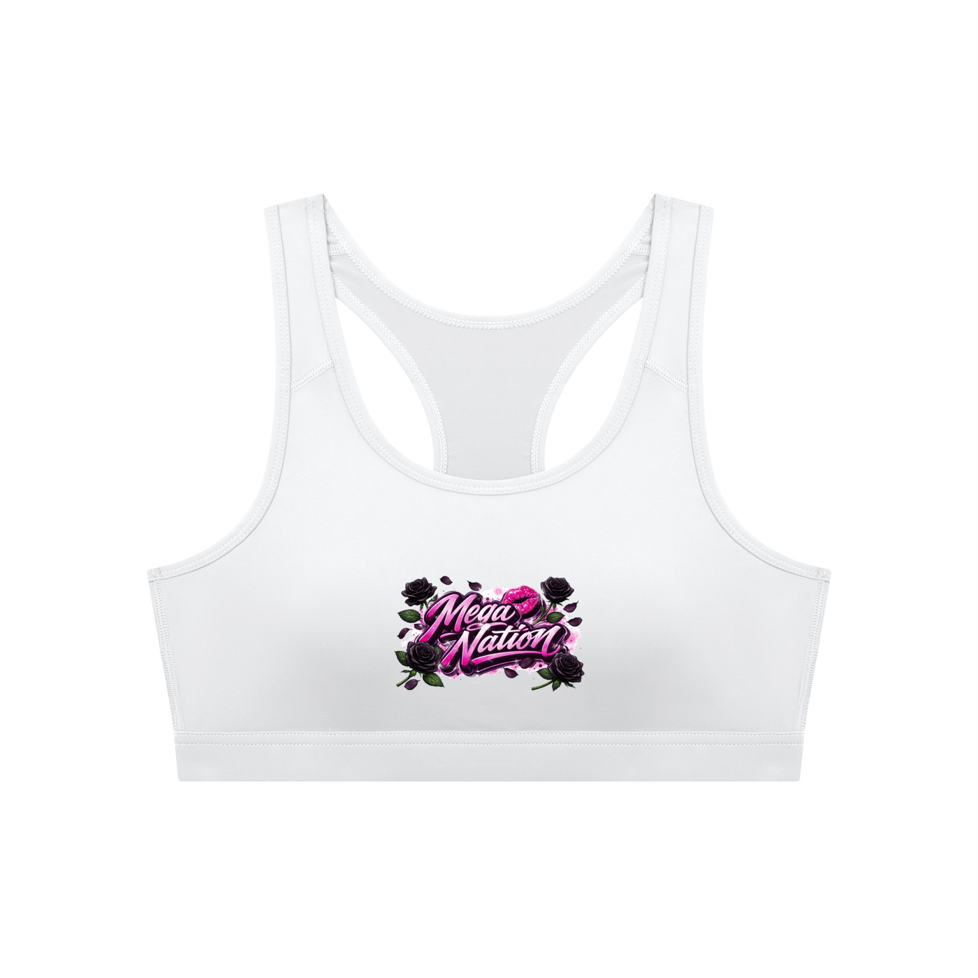 Mega Nation Women's Cropped Sports Bra (6 colors)