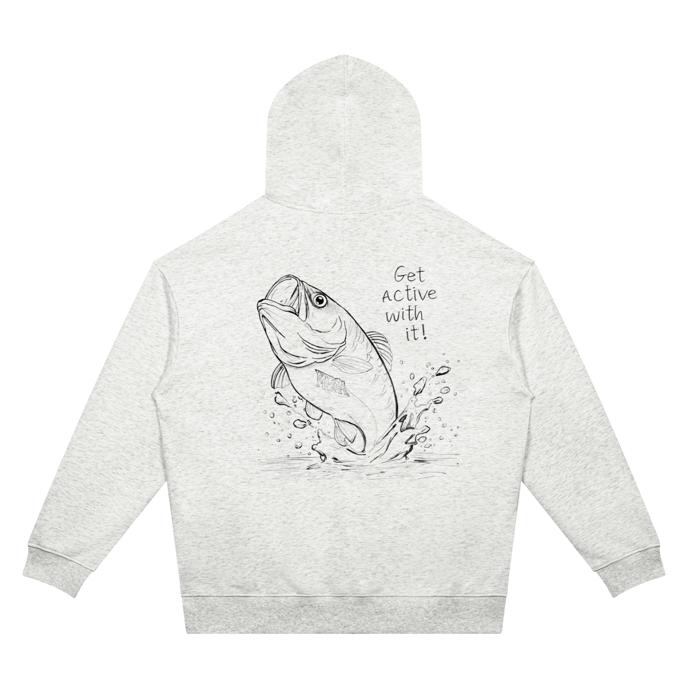 Get Active Bass Unisex Oversized Drop Shoulder Hoodie (4 colors)