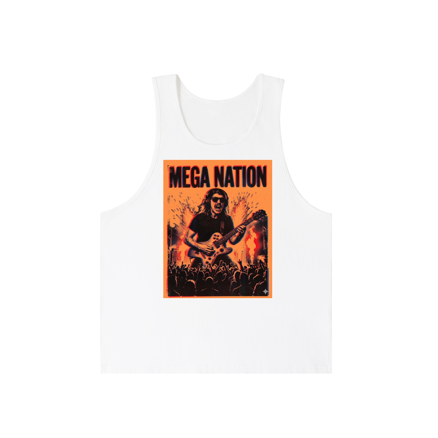 Mega Nation Gamer Guitar Loose Fit Tank Top (2 colors)