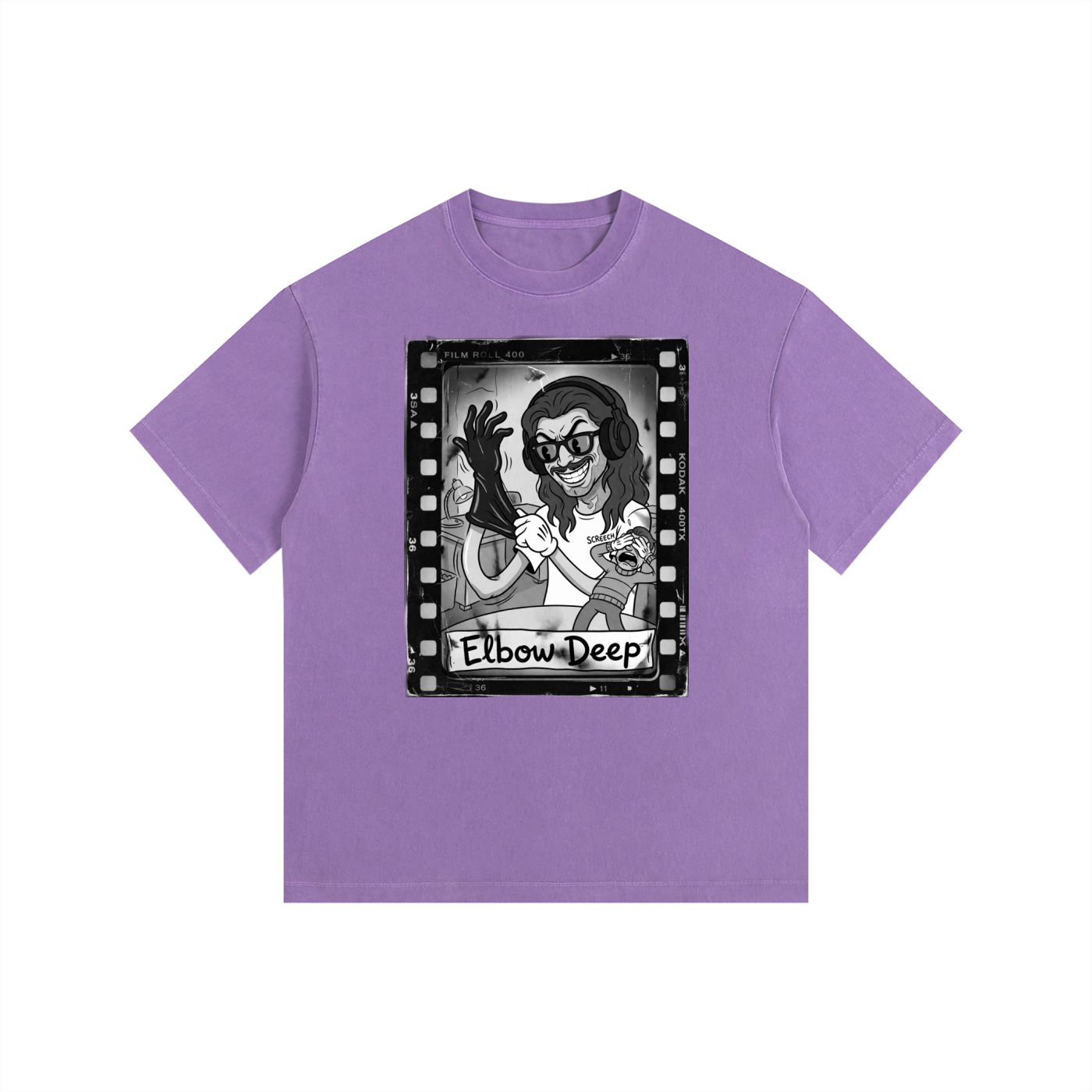 Elbow Deep Film Roll Oversized Cotton T-Shirt (9 colors)