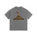 Mega Nation Flag Raising Oversized Cotton T-Shirt (8 colors)
