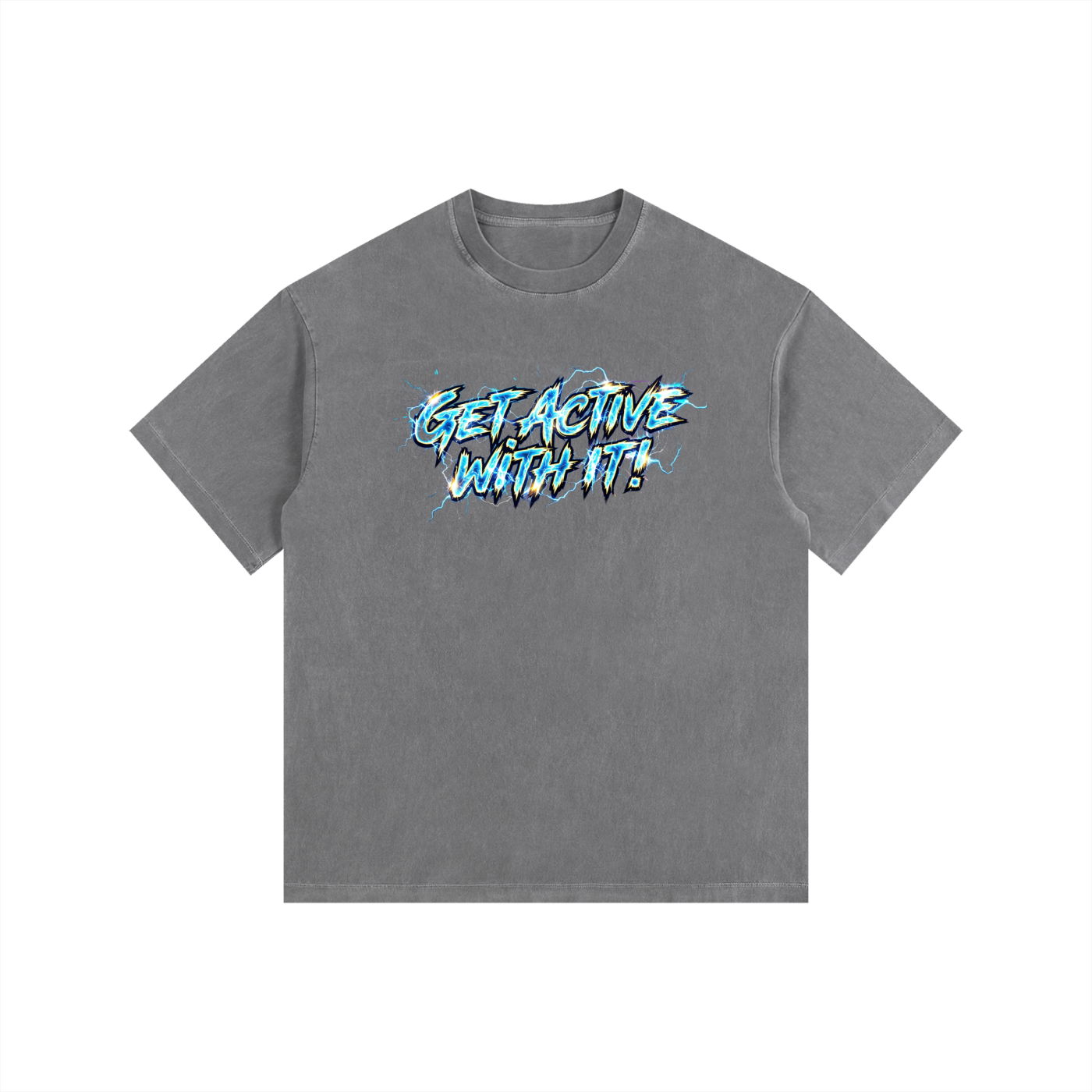 Get Active With It Voltage Oversized Cotton T-Shirt (11 colors)