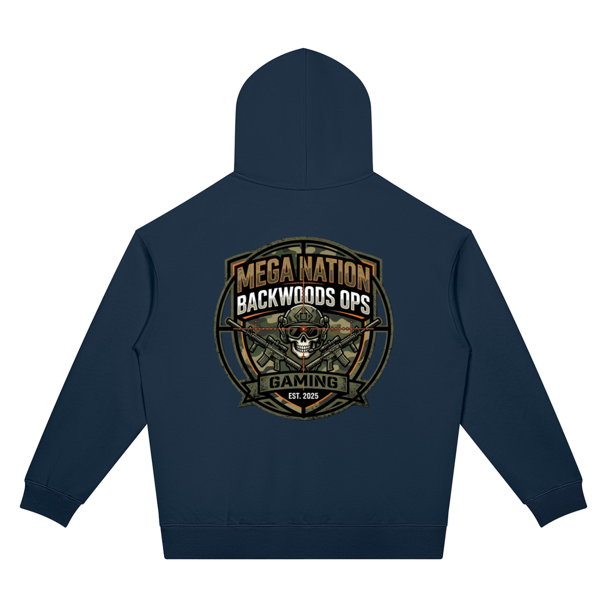 Mega Nation Backwoods OPS Unisex Oversized Drop Shoulder Hoodie (7 colors)