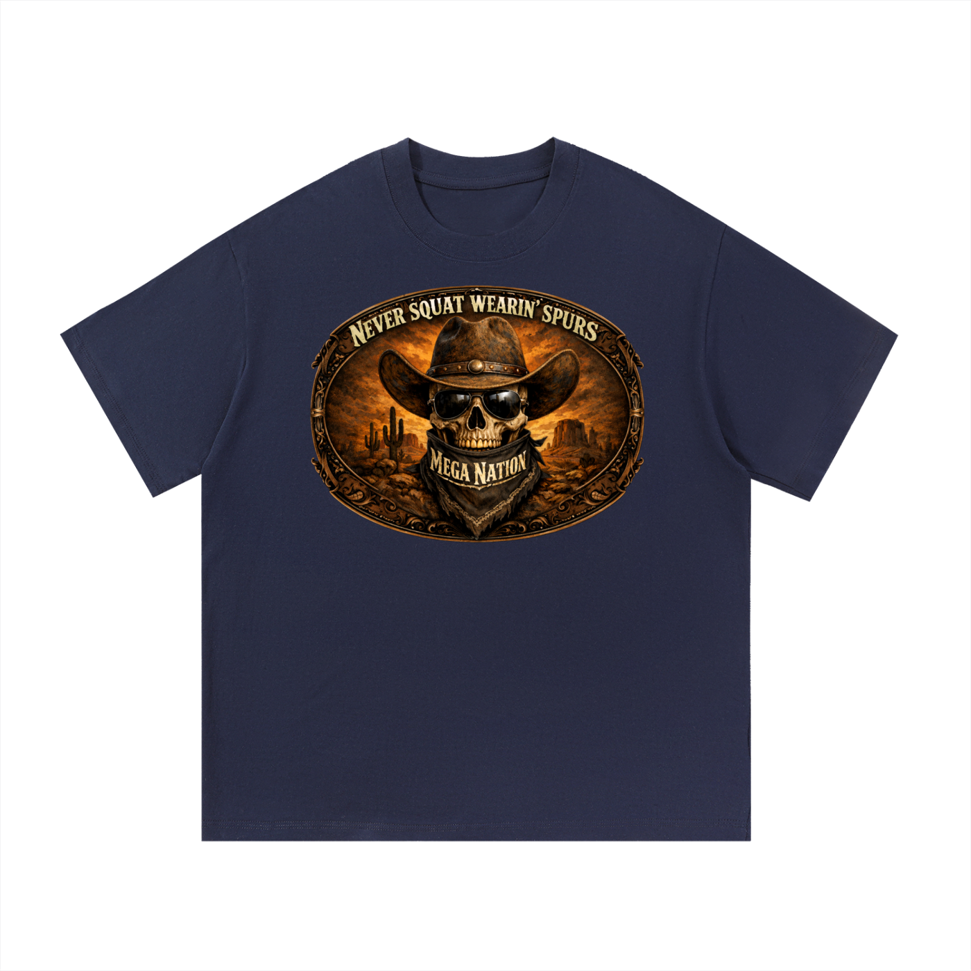 Mega Nation Outlaw Slogan T-Shirt (6 colors)