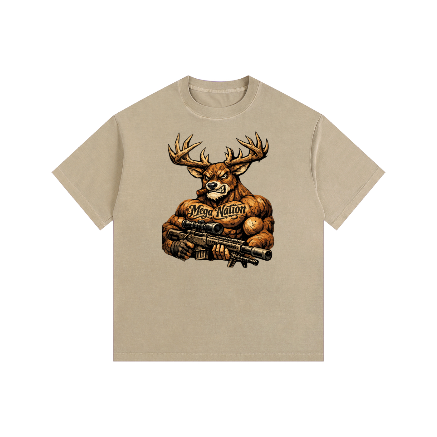 Mega Nation Bucky Oversized Cotton T-Shirt (11 colors)