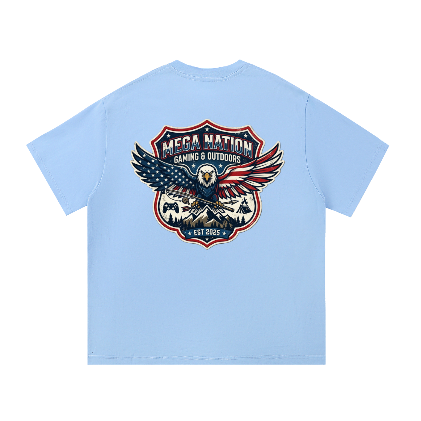 MNA Eagle Gaming & Outdoors (Front and Back Logo) T-Shirt (10 colors)