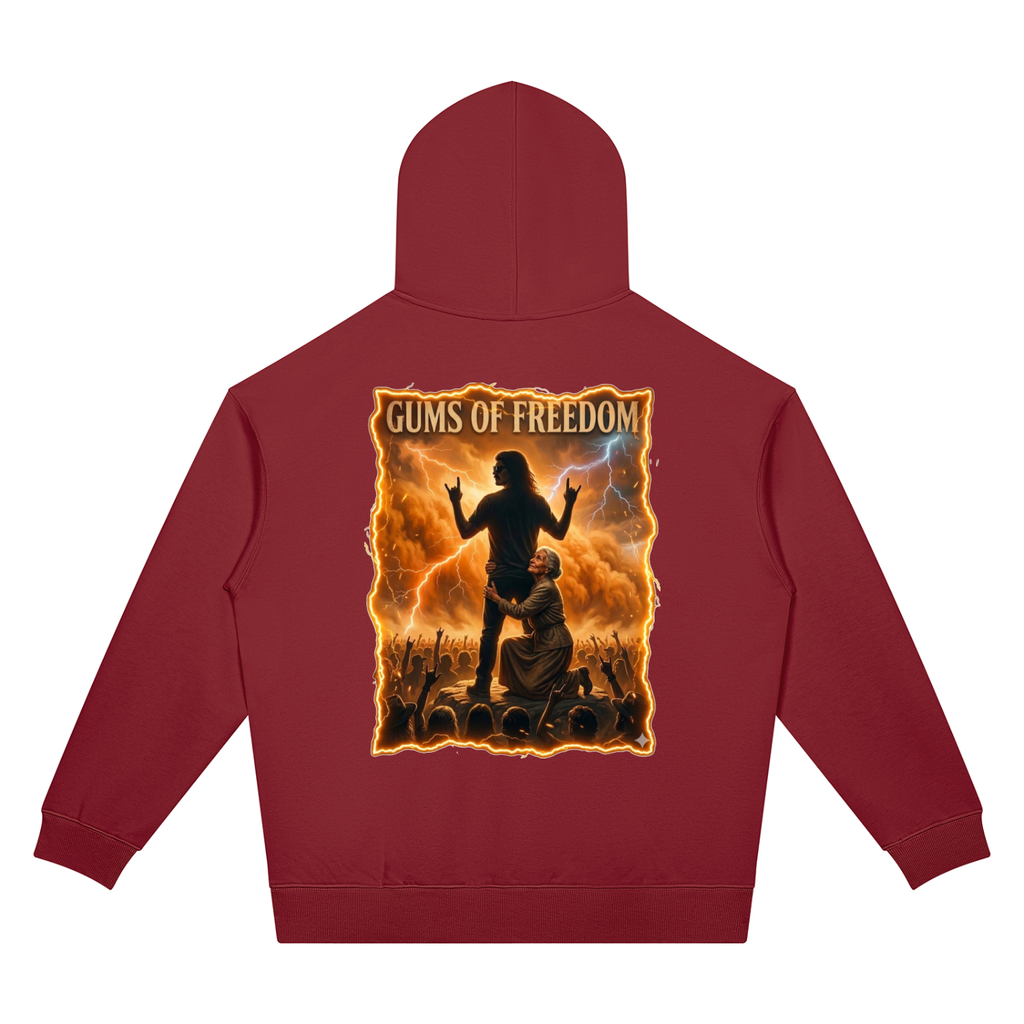 Gums Of Freedom Unisex Oversized Drop Shoulder Hoodie (7 colors)