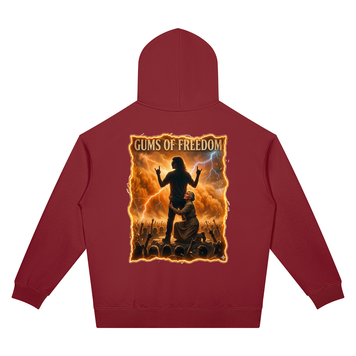Gums Of Freedom Unisex Oversized Drop Shoulder Hoodie (7 colors)