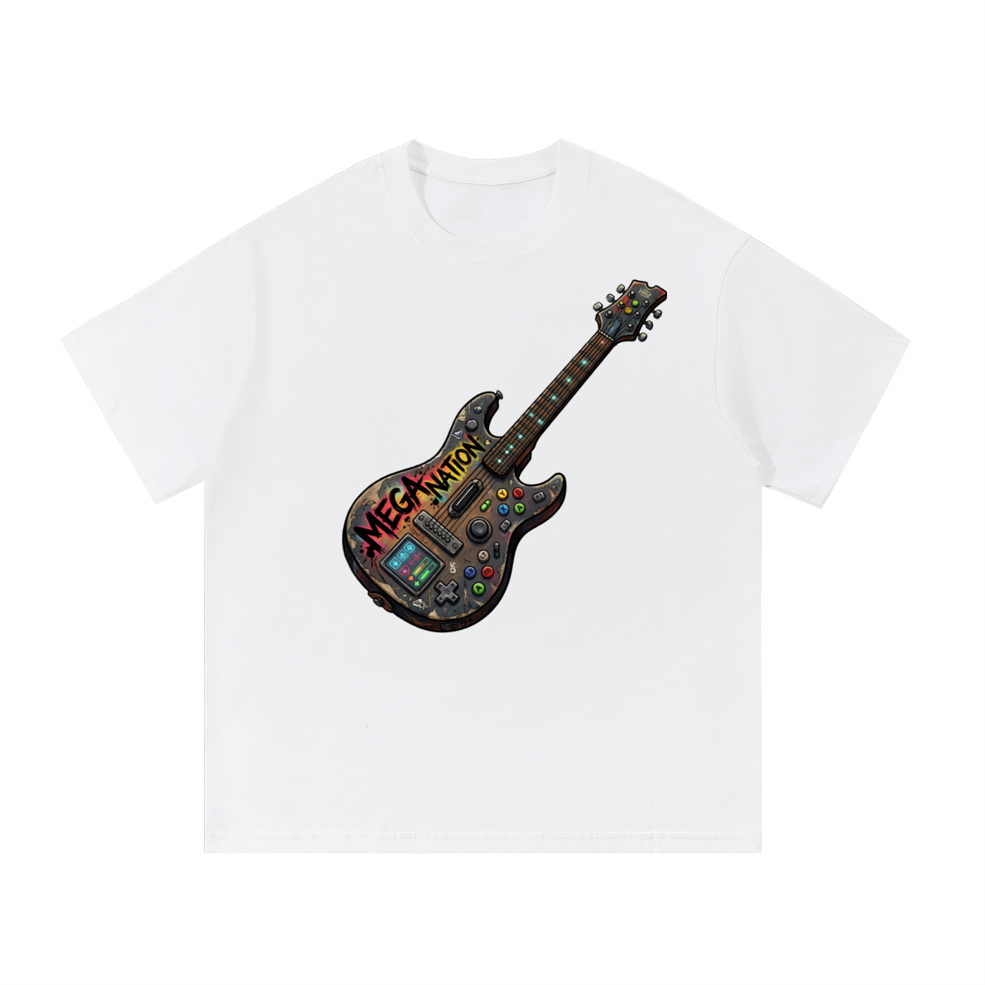 Mega Nation Gamer Guitar 2 T-Shirt (10 colors)