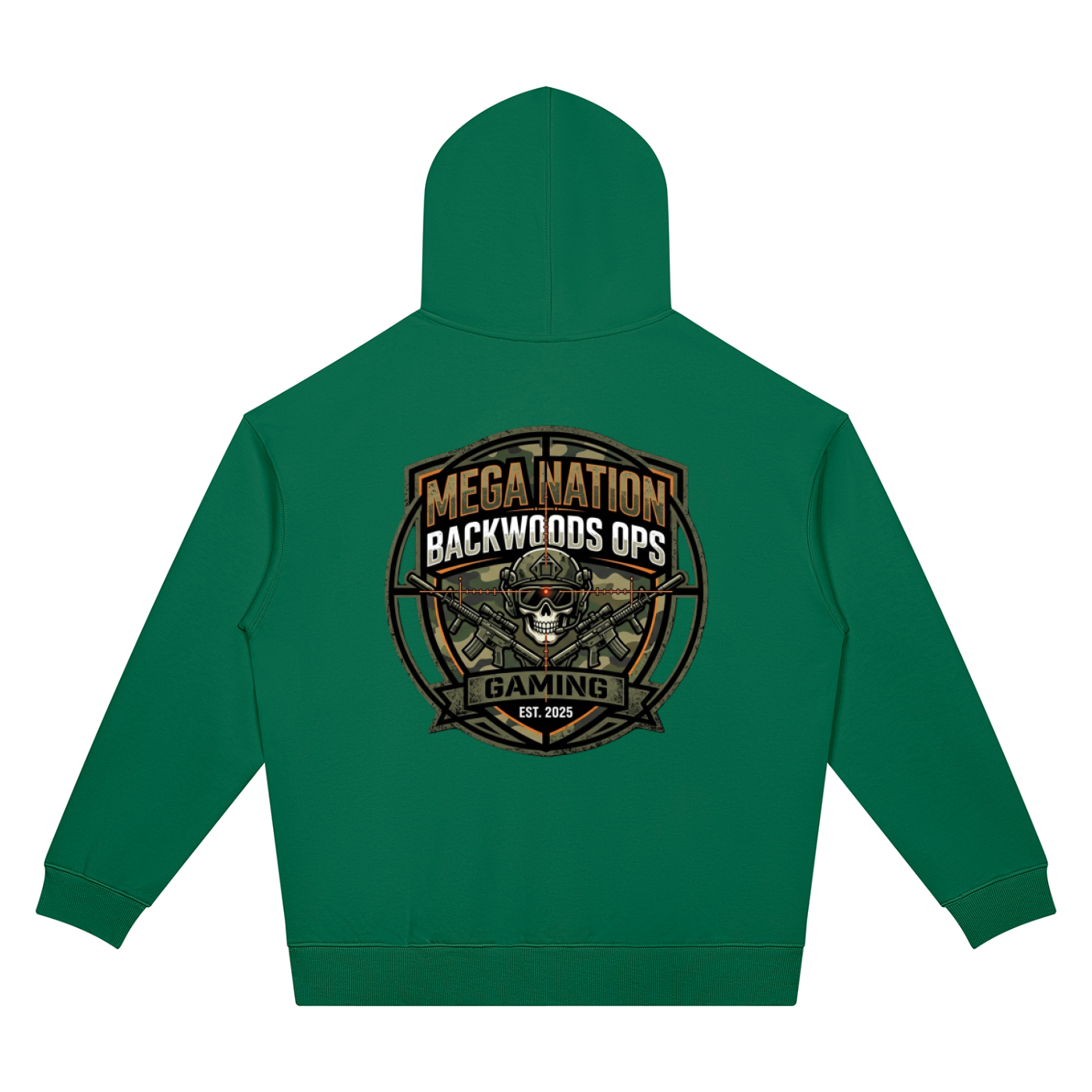 Mega Nation Backwoods OPS Unisex Oversized Drop Shoulder Hoodie (7 colors)
