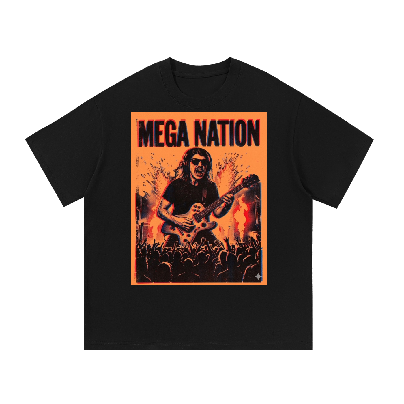 Mega Nation Gamer Guitar T-Shirt (4 colors)