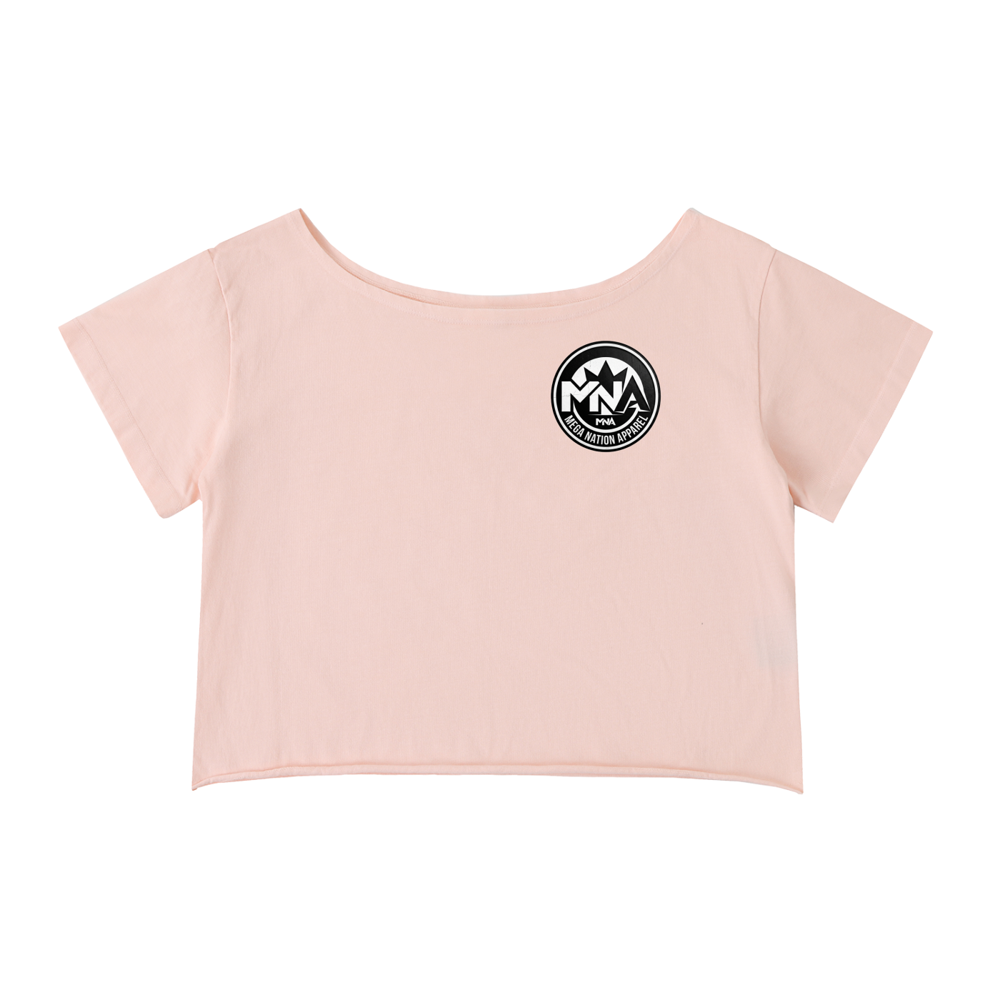 MNA Vibe & Conquer Off-Shoulder Cropped T-Shirt (4 colors)