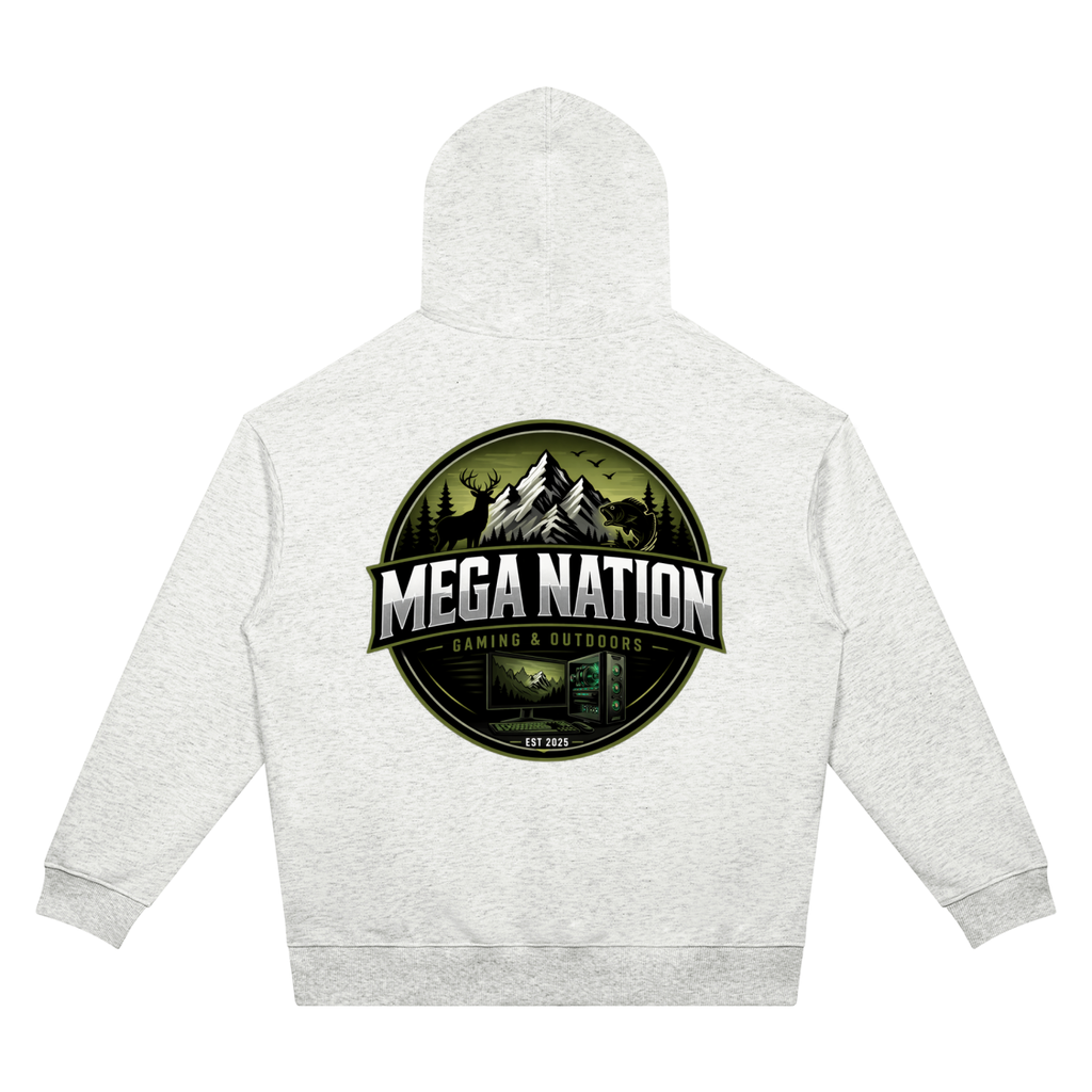 Mega Nation Gaming & Outdoors Unisex Oversized Drop Shoulder Hoodie (7 colors)