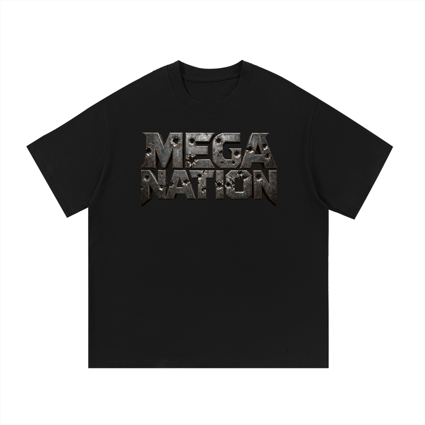 Mega Nation Damaged Plate T-Shirt (10 colors)