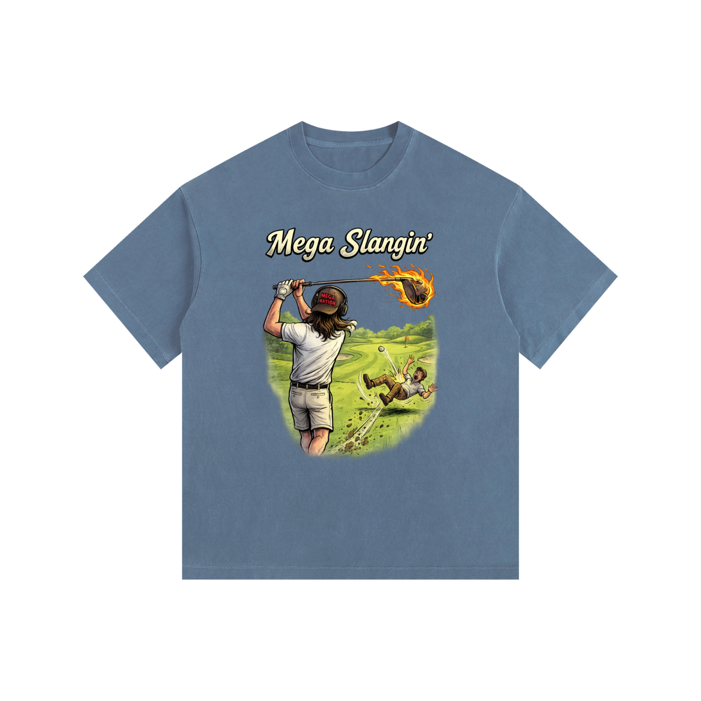 Mega Slangin' Golf Oversized Cotton T-Shirt (11 colors)