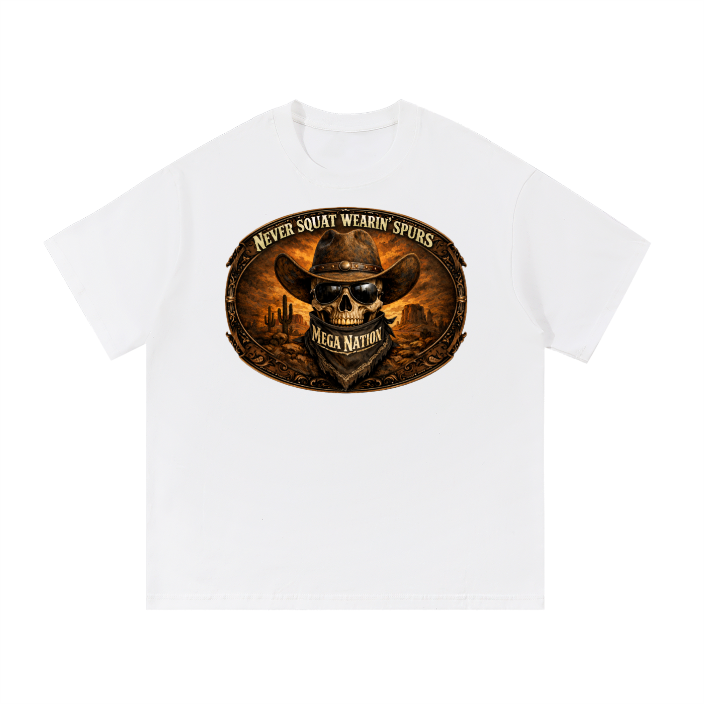 Mega Nation Outlaw Slogan T-Shirt (6 colors)
