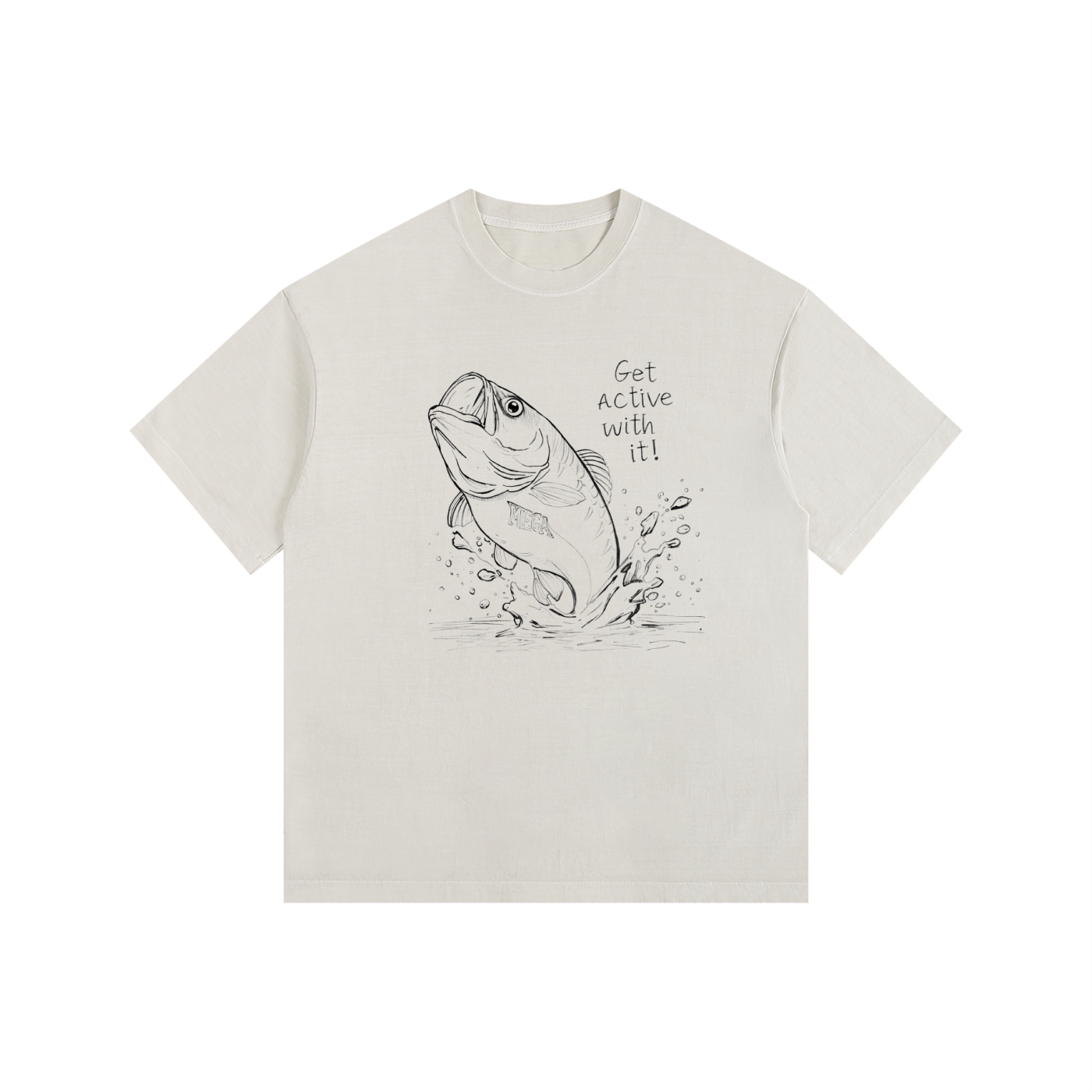 Get Active Bass Oversized Cotton T-Shirt (6 colors)