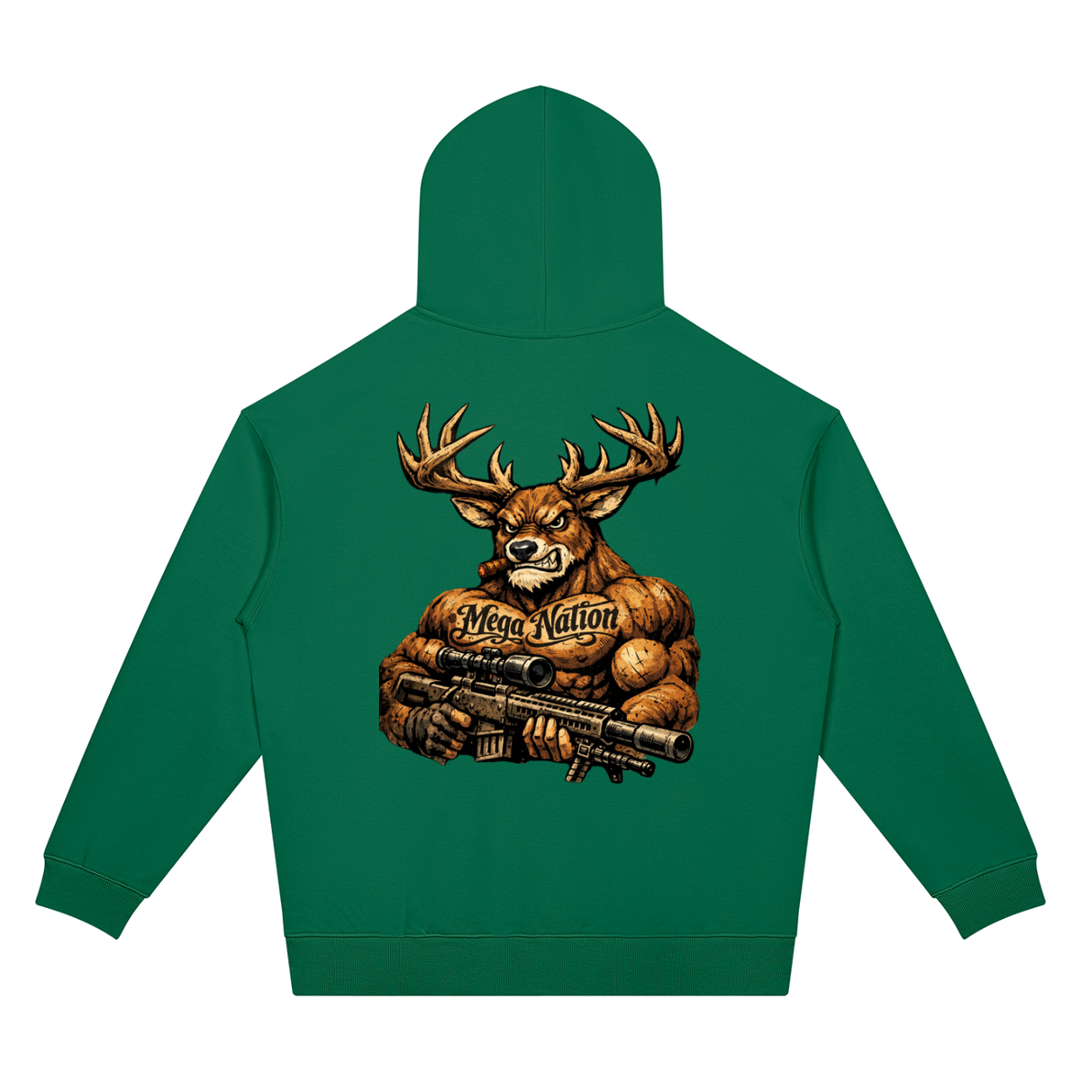 Mega Nation Bucky Unisex Oversized Drop Shoulder Hoodie (7 colors)