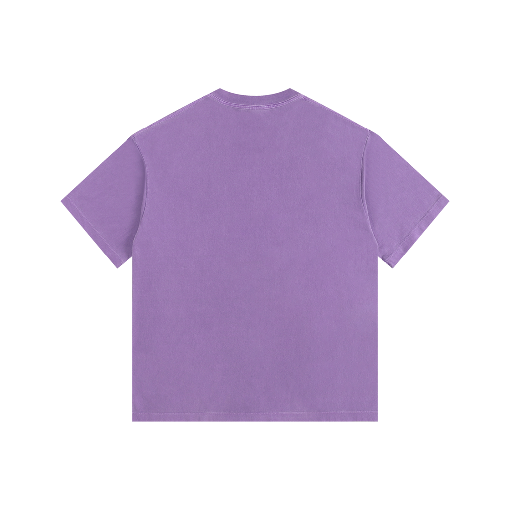 Mega Nation Damaged Plate Oversized Cotton T-Shirt (11 colors)