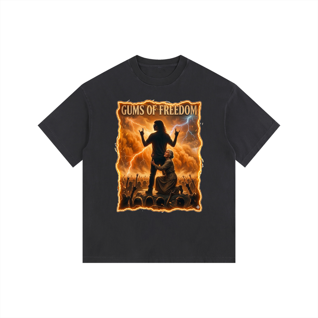 Gums of Freedom Oversized Cotton T-Shirt (7 colors)