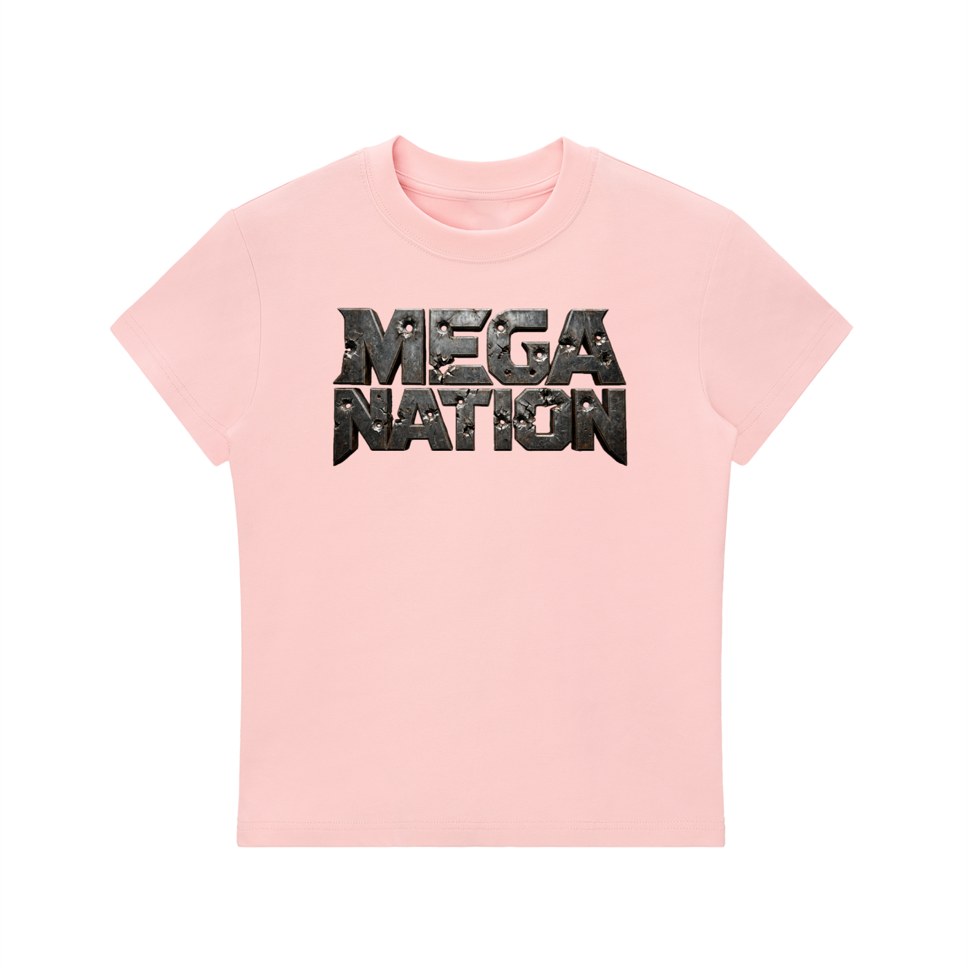 Mega Nation Damaged Plate T-Shirt (7 colors)