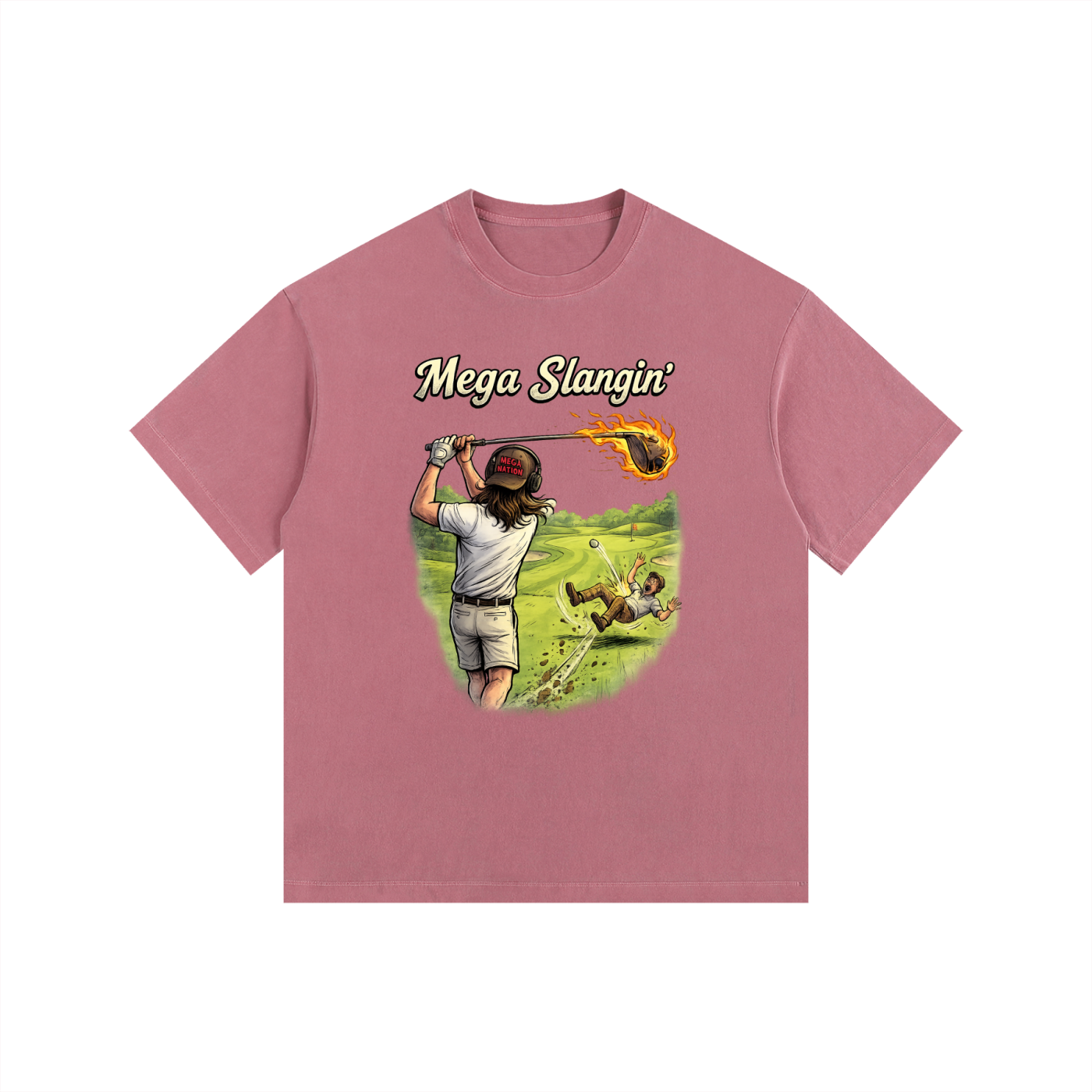 Mega Slangin' Golf Oversized Cotton T-Shirt (11 colors)