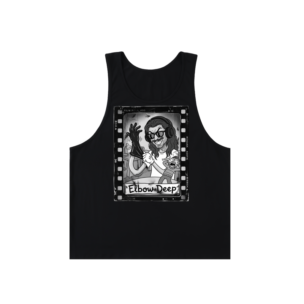 Elbow Deep Film Roll Loose Fit Tank Top (2 colors)