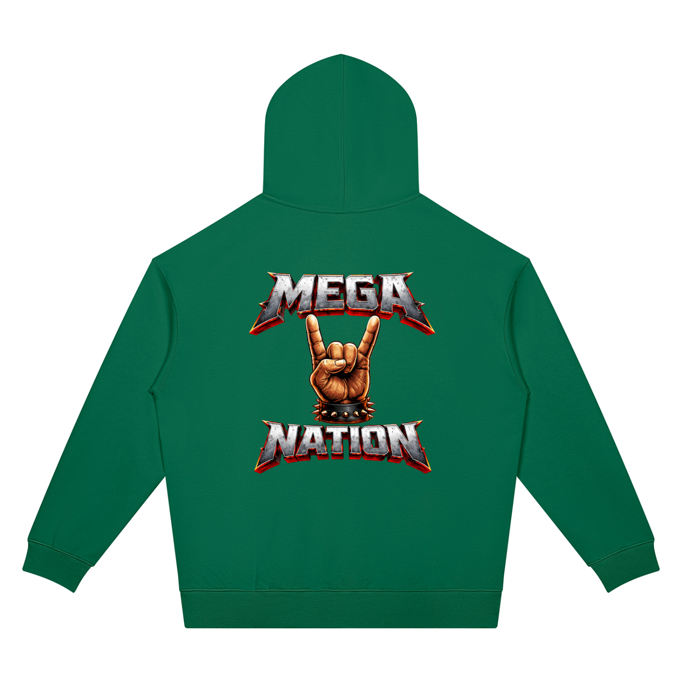 Mega Nation Rocker Unisex Oversized Drop Shoulder Hoodie (7 colors)