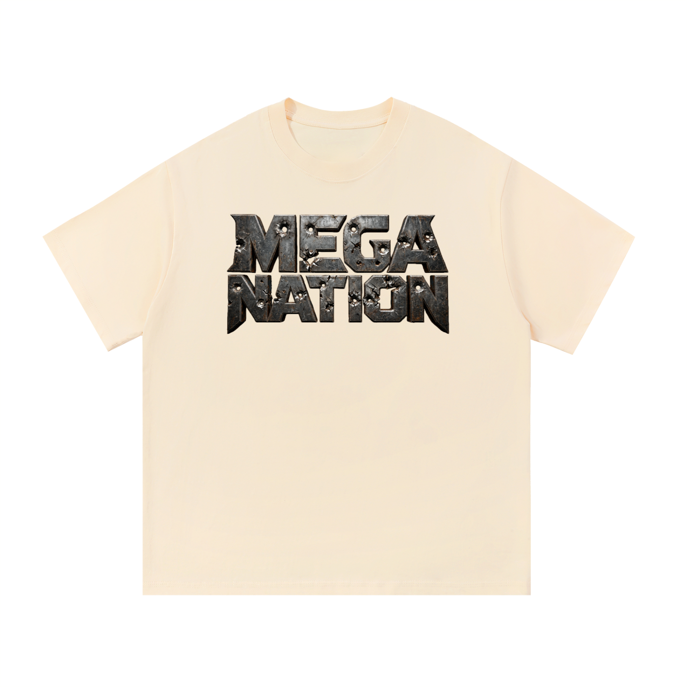Mega Nation Damaged Plate T-Shirt (10 colors)