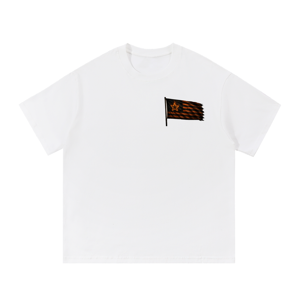 Mega Nation Flag (Front & Back Logo) Essential Cotton T-Shirt (6 colors)