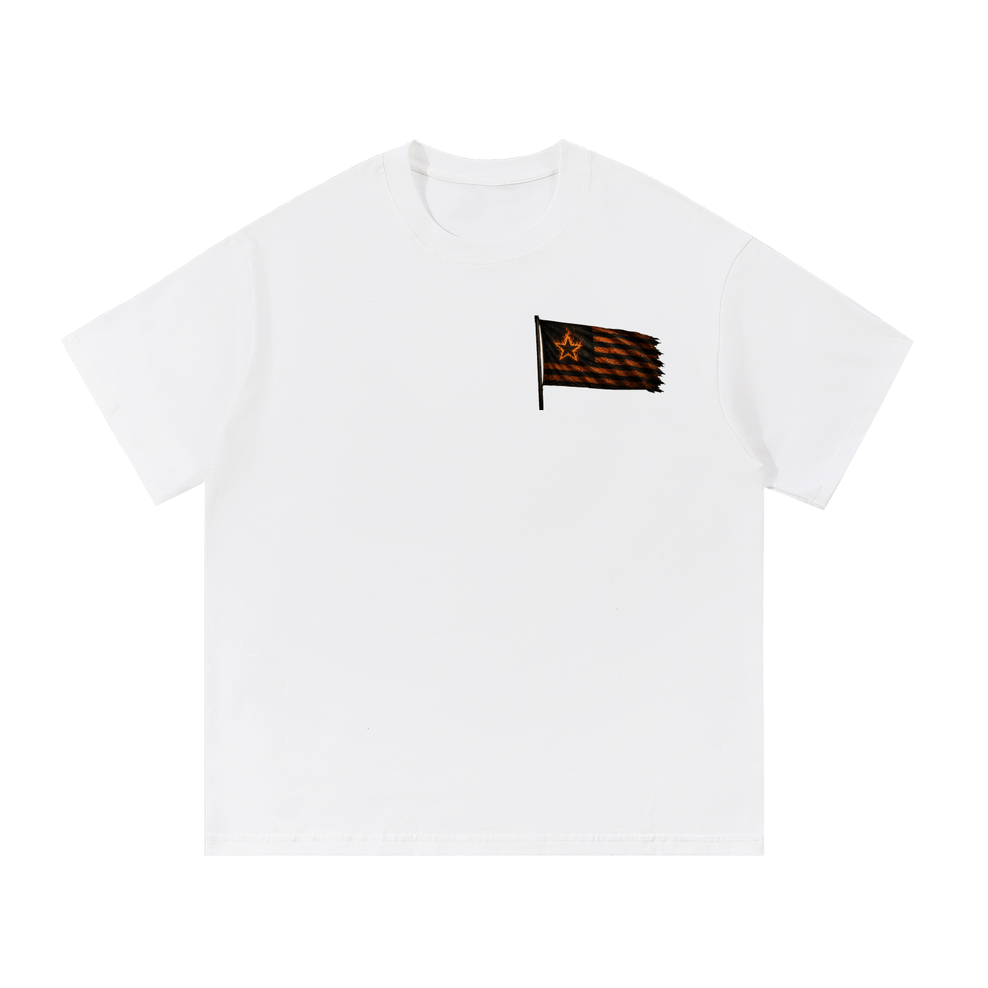Mega Nation Flag (Front & Back Logo) Essential Cotton T-Shirt (6 colors)