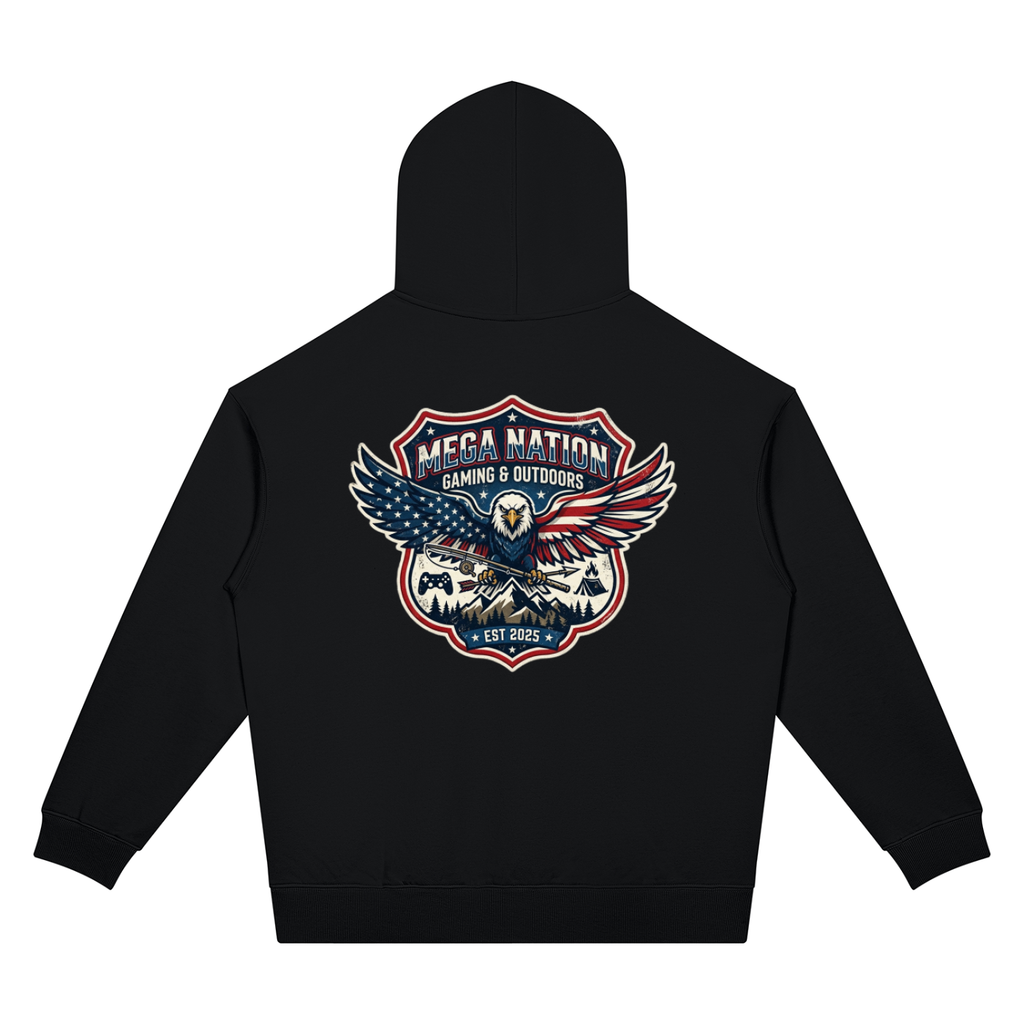 Mega Nation Eagle Unisex Oversized Drop Shoulder Hoodie (7 colors)