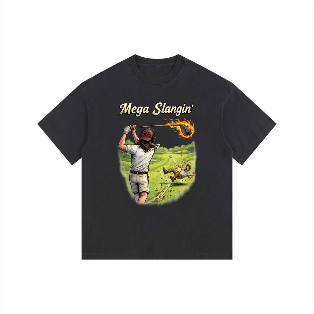 Mega Slangin' Golf Oversized Cotton T-Shirt (11 colors)