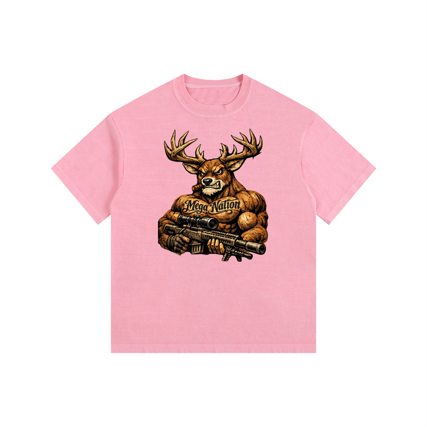 Mega Nation Bucky Oversized Cotton T-Shirt (11 colors)