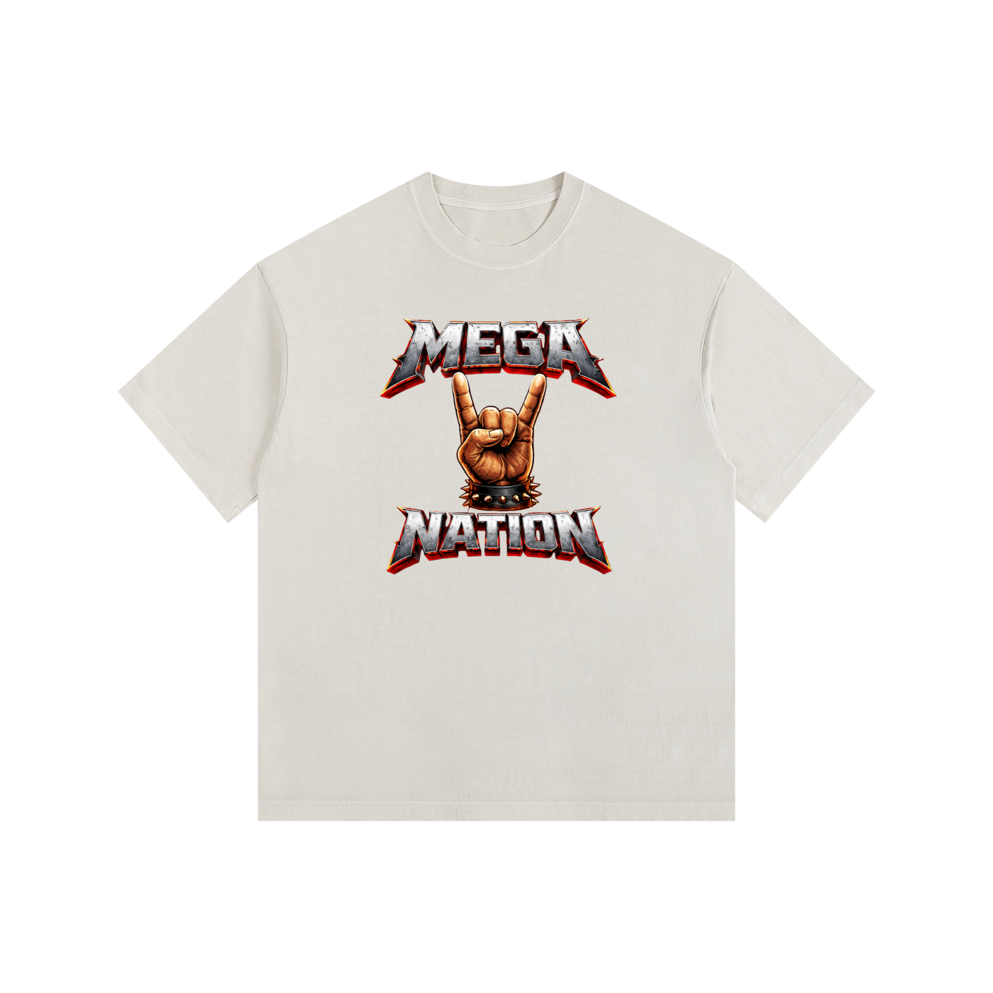 Mega Nation Rocker Oversized Cotton T-Shirt (8 colors)
