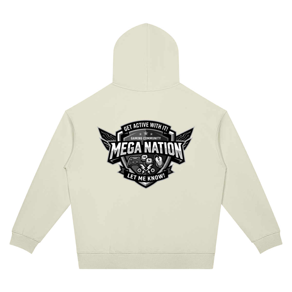 Mega Nation Gaming Community Unisex Oversized Drop Shoulder Hoodie (7 colors)