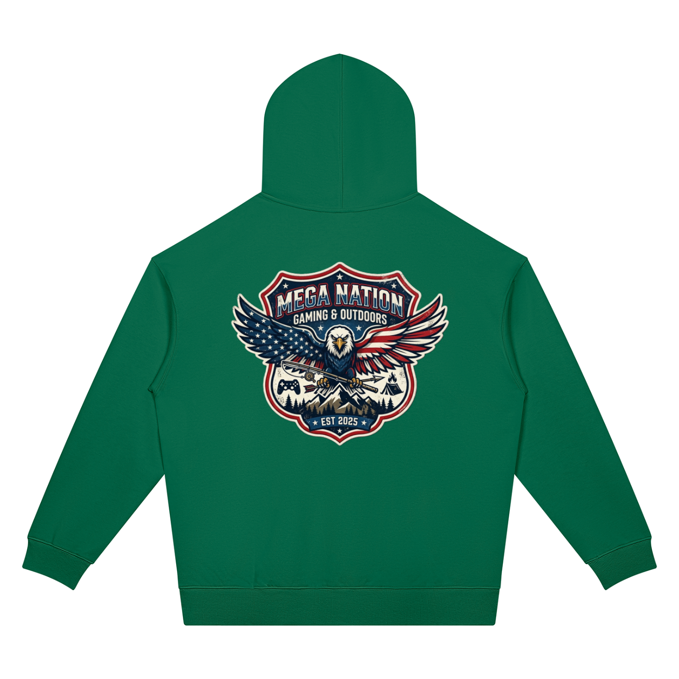 Mega Nation Eagle Unisex Oversized Drop Shoulder Hoodie (7 colors)
