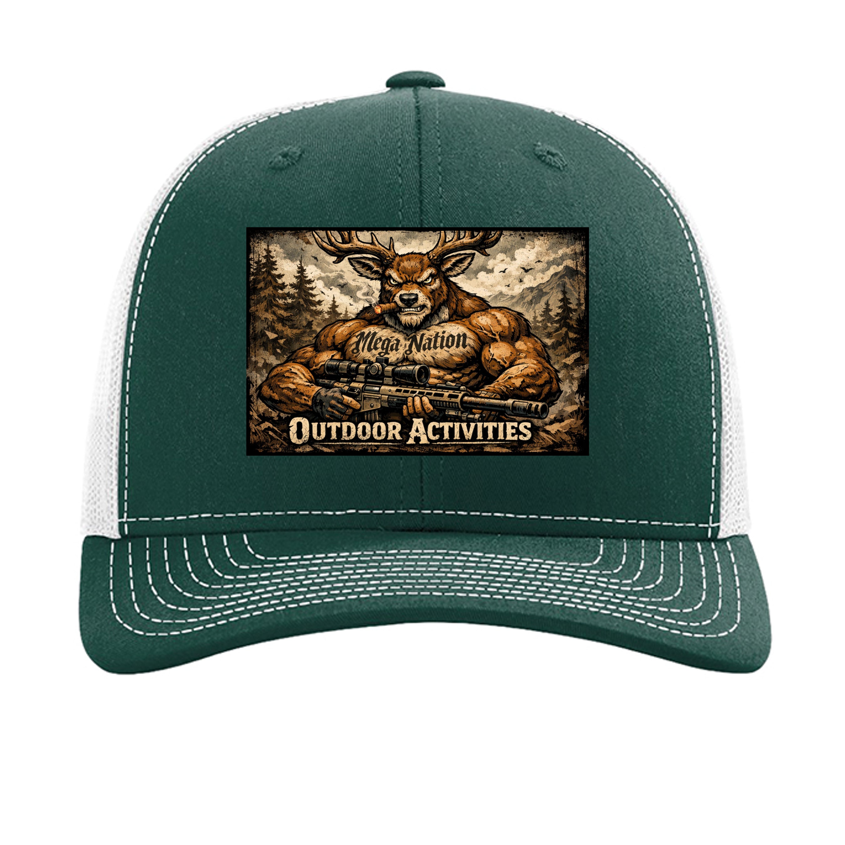 Dark Green/ White - 112 - FRONT