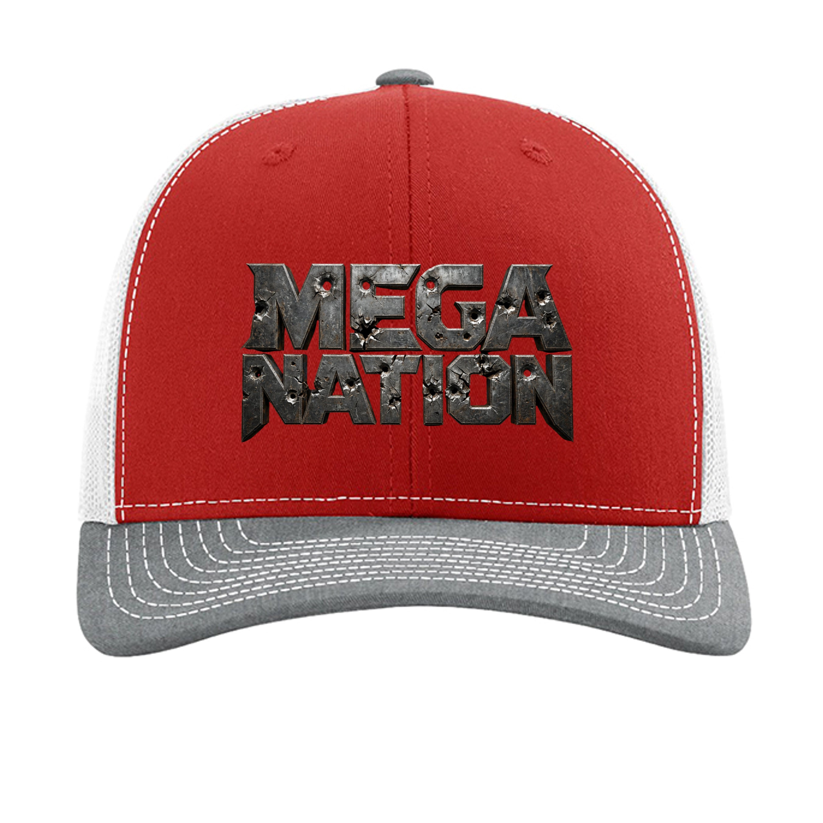 Red/ White/ Heather Grey - 112 - FRONT