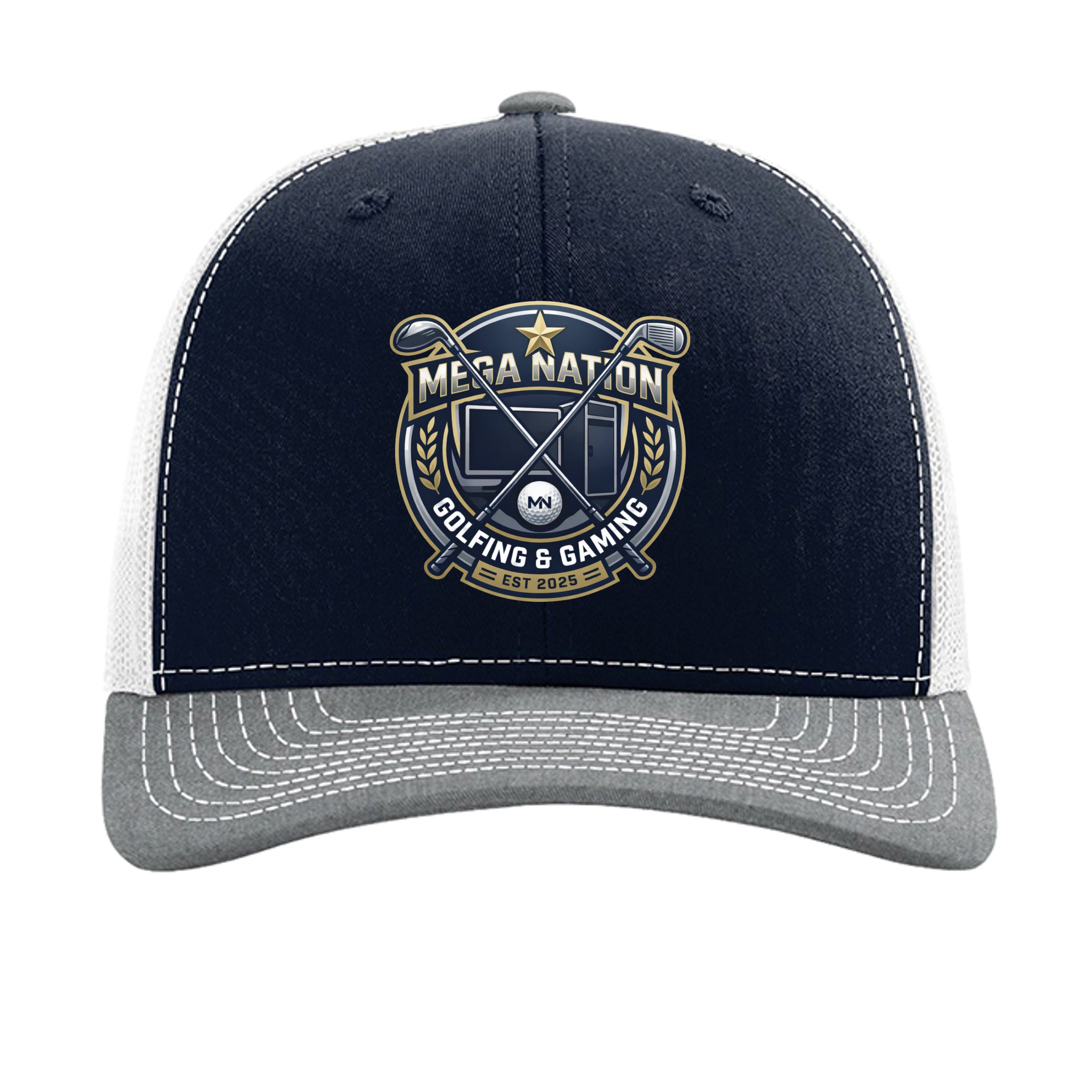 Navy/ White/ Heather Grey - 112 - FRONT